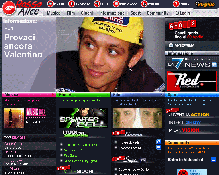 Rossoalice - progetto sito web - Alberto Pozzi Web manager