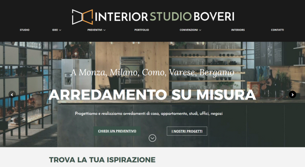 Interior studio Boveri , Como - progetto Alberto Pozzi - web manager